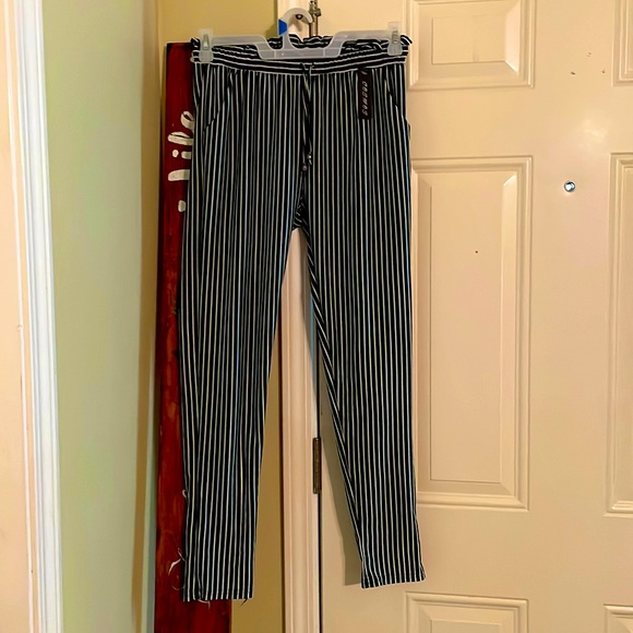 Black and white stripe professional/dressy pants. - Picture 1 of 2